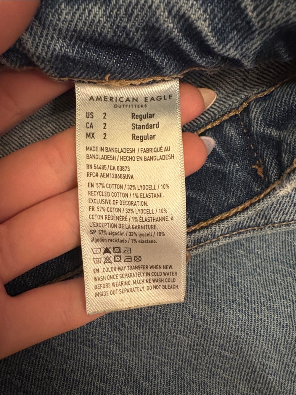 American Eagle Outfitters Men’s Light Blue Relaxed Jeans - Picture 3 of 4
